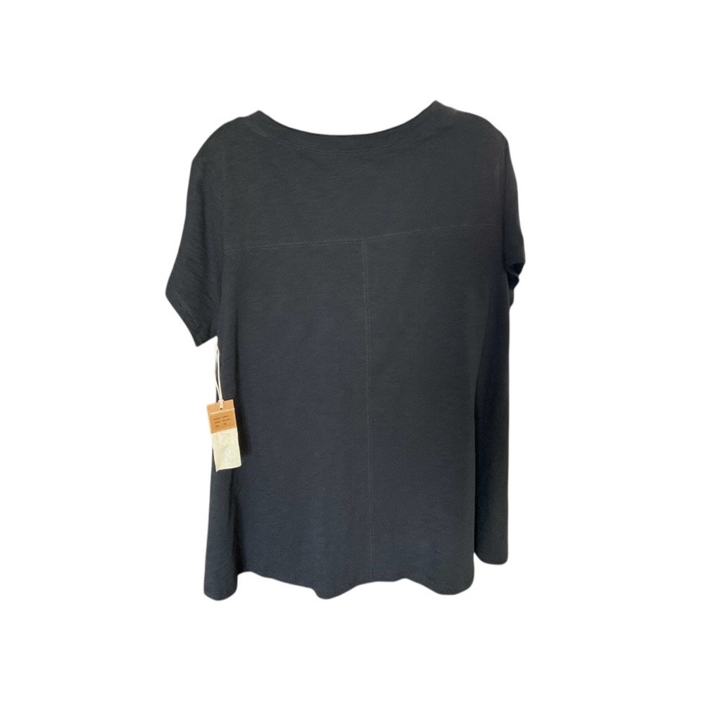 ESCAPE Cotton Slub V- Neck Tunic - Picture 2 of 3